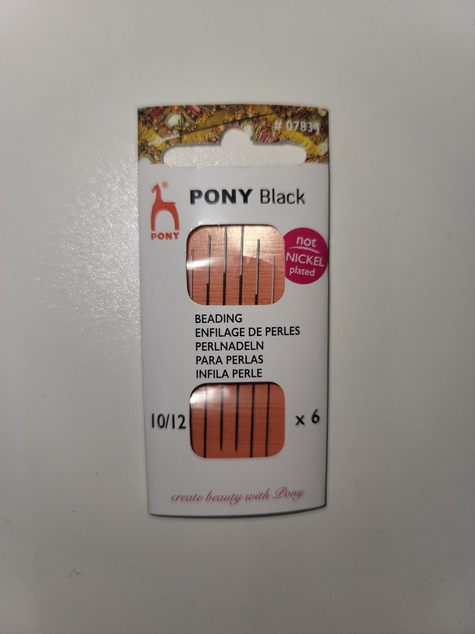 Pony Black, Beading Needles - Galedi Pins