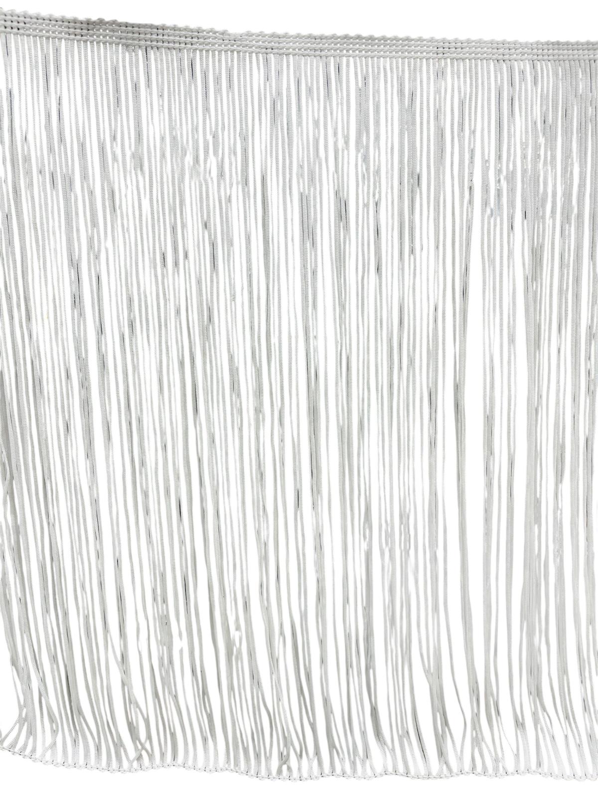White Polyester Chainette Fringe Trim 30cmx1m