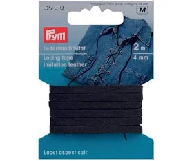 Imitation Leather Lacing Tape – Prym 4mm x 2m Decorative Trim