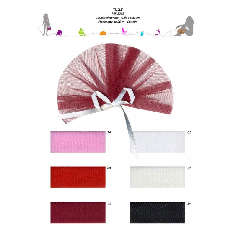 TULLE, 300cm x 1m - Galedi Pins