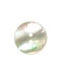 Round White 2 Hole Shell Button - Galedi Pins