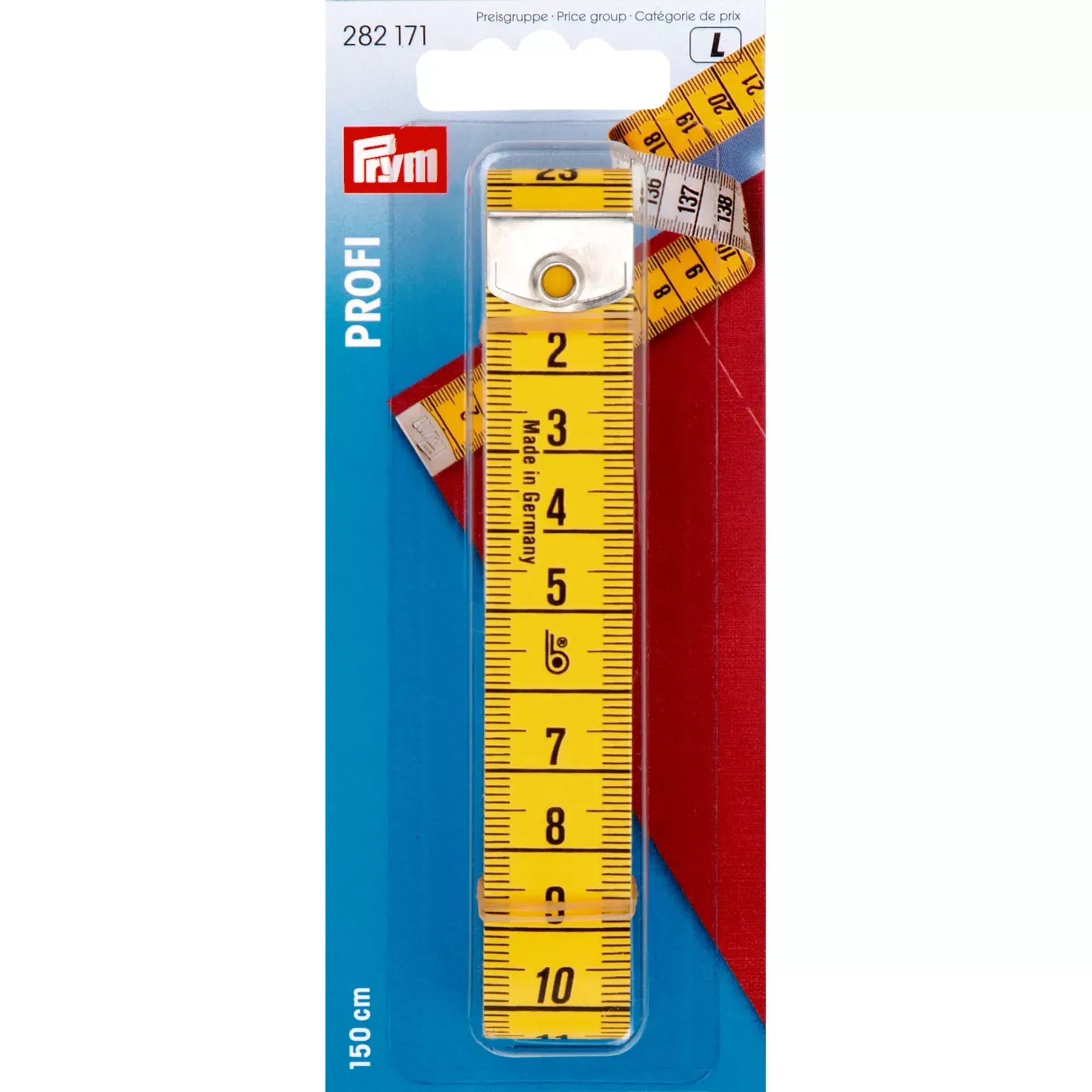 PRYM Tape measure Profi with eyelet, 150cm/cm