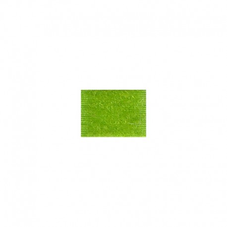 Green polyamide hook and loop fastener tape, 20mm wide.