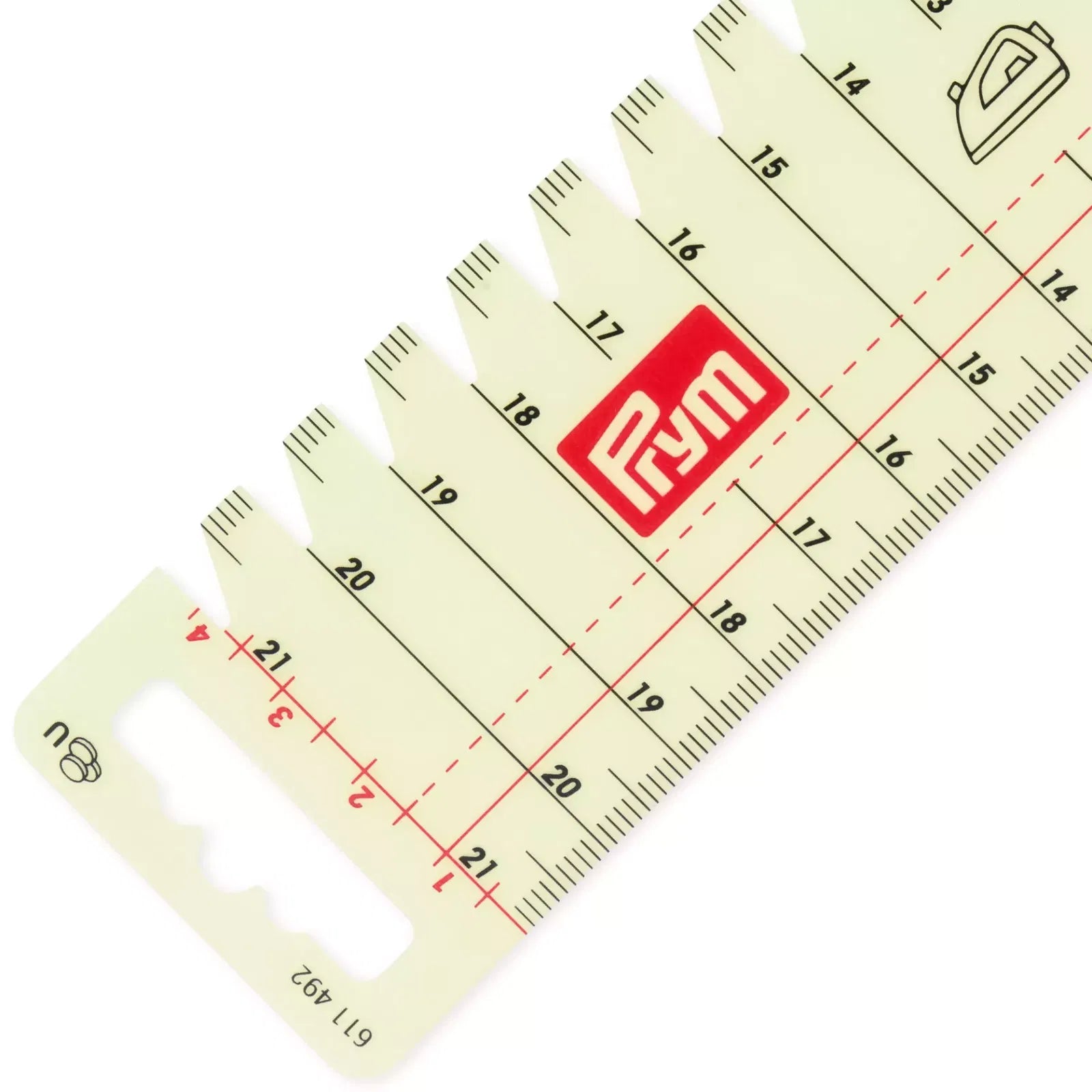 Galedi Pins Transparent Prym Ironing Hand Gauge – Heat-Resistant Sewing Tool