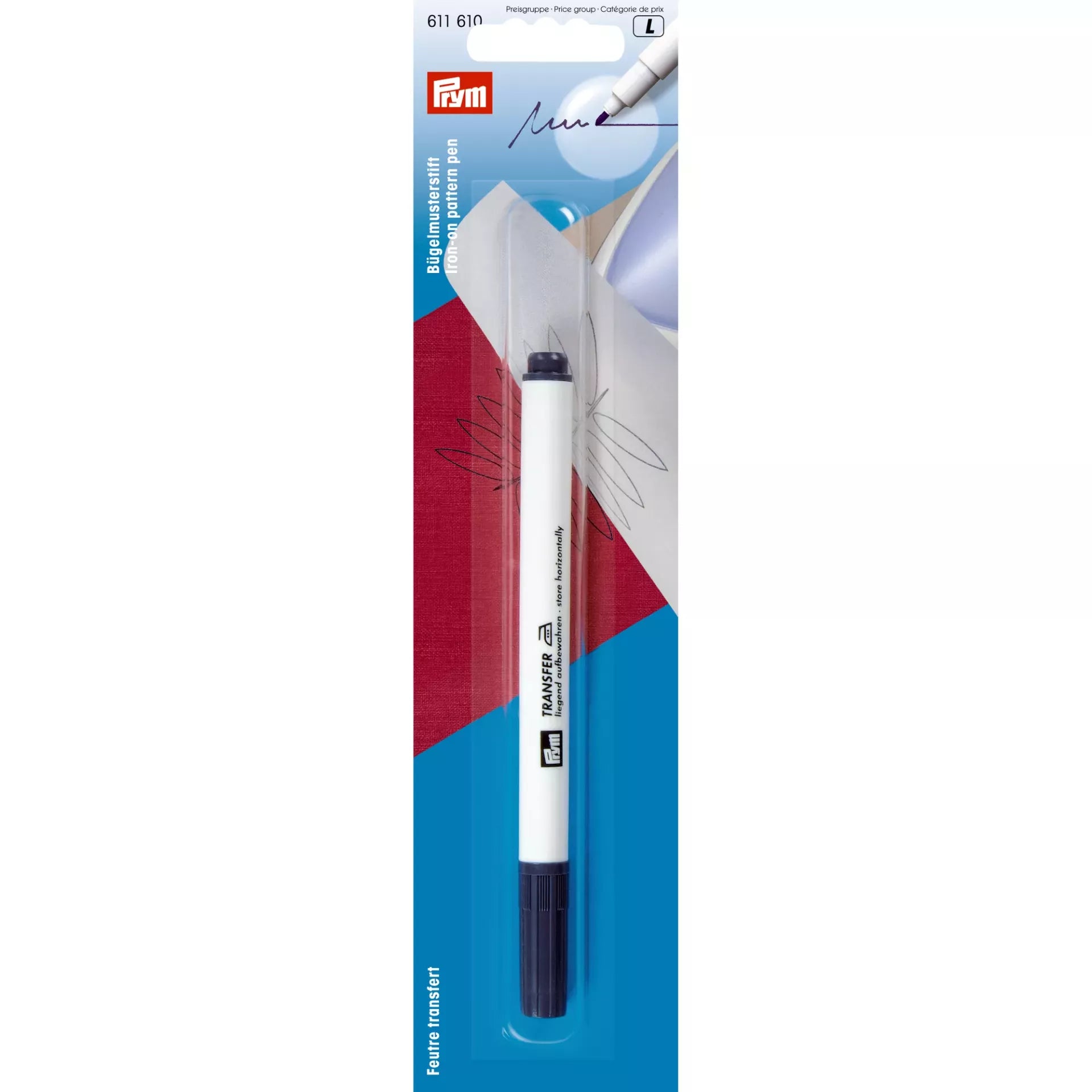 Iron-On Pattern Pen – Prym Permanent Violet Felt-Tip Fabric Transfer