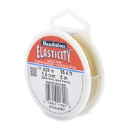 Beadalon Elastic Stringing Wire – 1.0mm, 0.8mm & 0.5mm – 5 Metre Cord