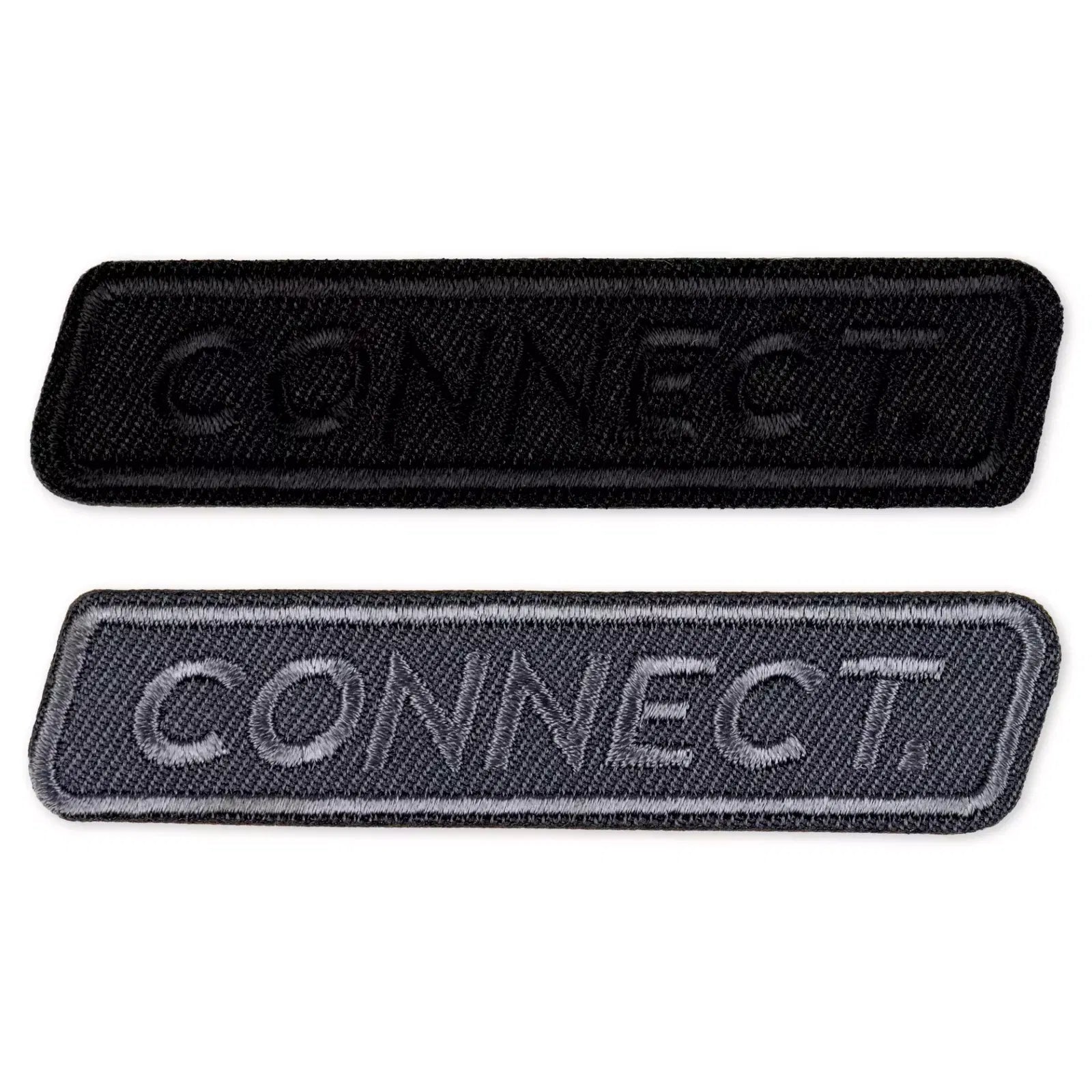 Prym Connect Grey Black Appliqué – Self-Adhesive Iron-On Patch