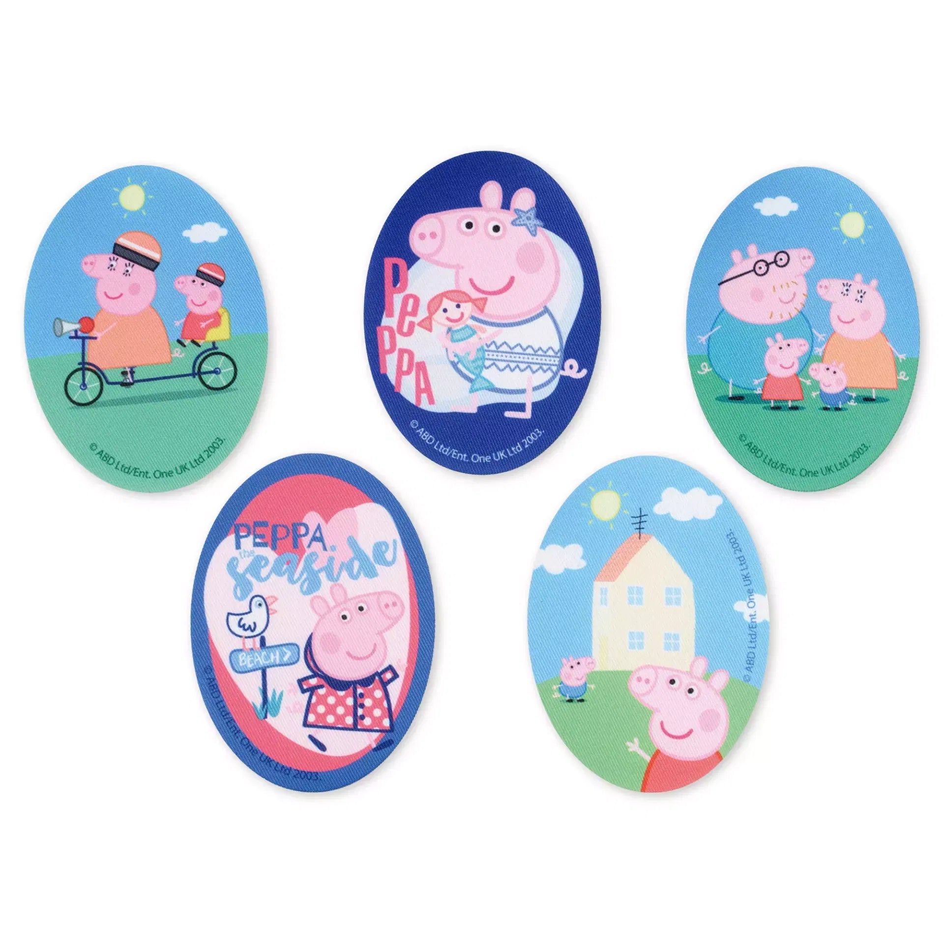 Prym Appliqués printed Peppa, Oval/ Random Picture