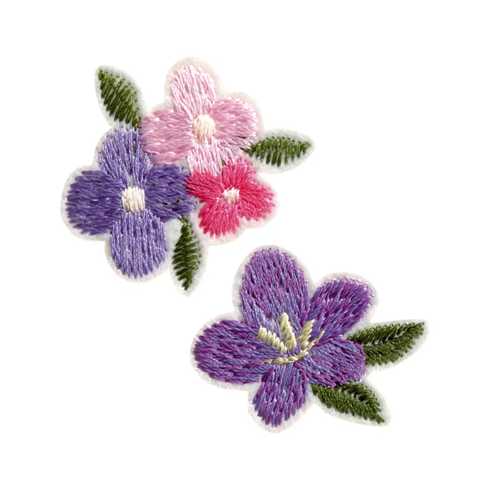 Galedi Pins – PRYM Recycled Flower Appliqué Patch in Purple and Green