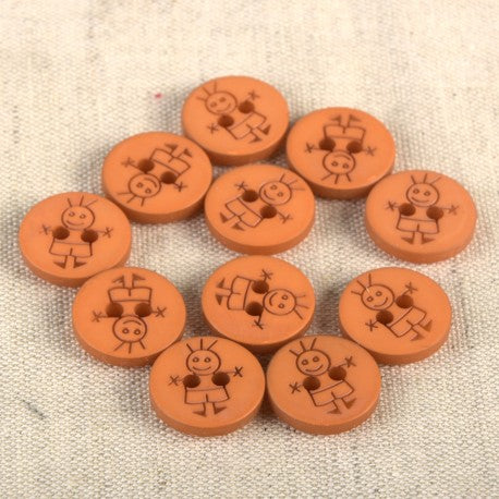 Stephanoise 2-Hole Round Polyester Sewing Button for Kids - 15mm | M60809 / M60809