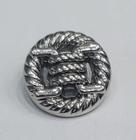 ROUND BUTTON ALLOY, SILVER