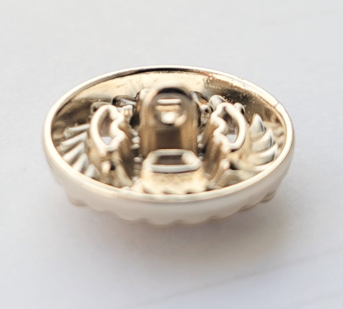 ROUND BUTTON ALLOY, GOLDEN - Galedi Pins