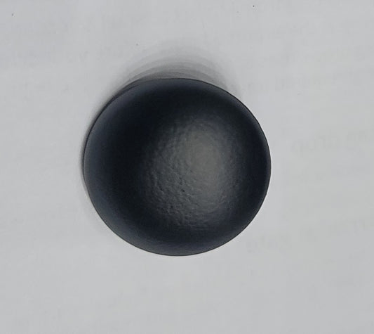 Round Polyester Button, Black