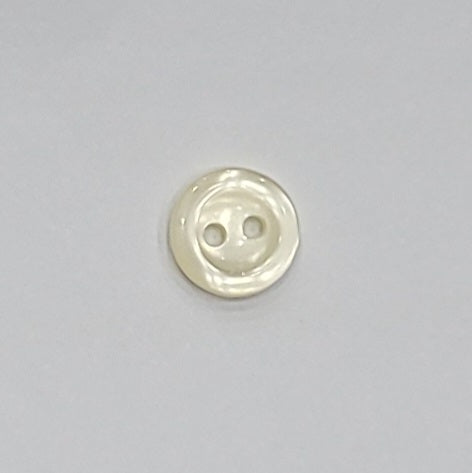 Polyester Button, 2-hole, Shiny, 11mm