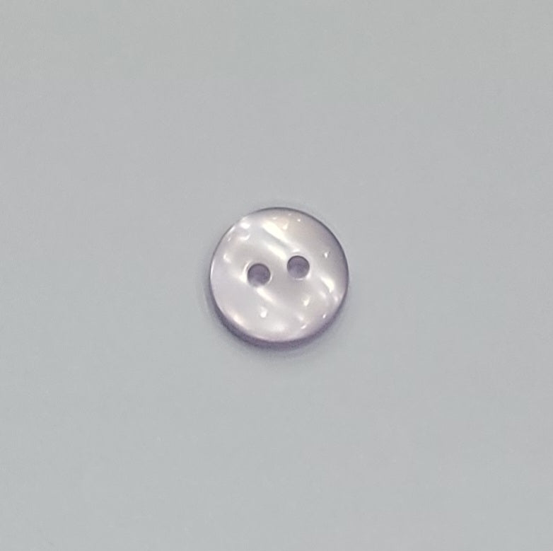 Polyester Button, 2-Holes, Shiny, 11mm