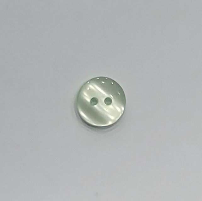 Polyester Button, 2-Holes, Shiny, 11mm