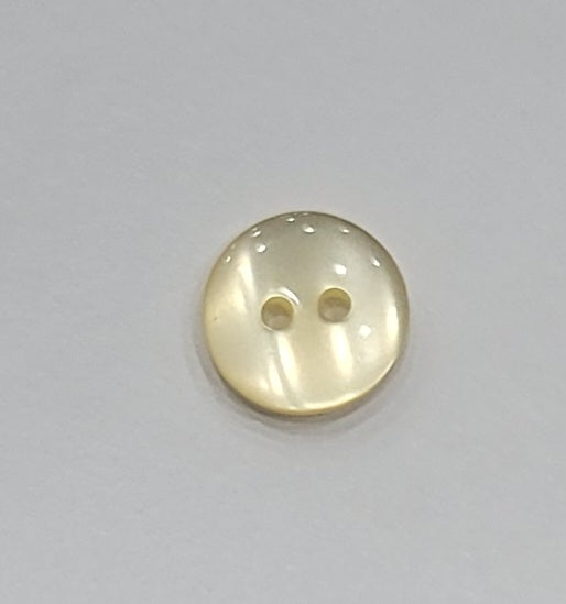 Polyester Button, 2-Holes, Shiny, 11mm