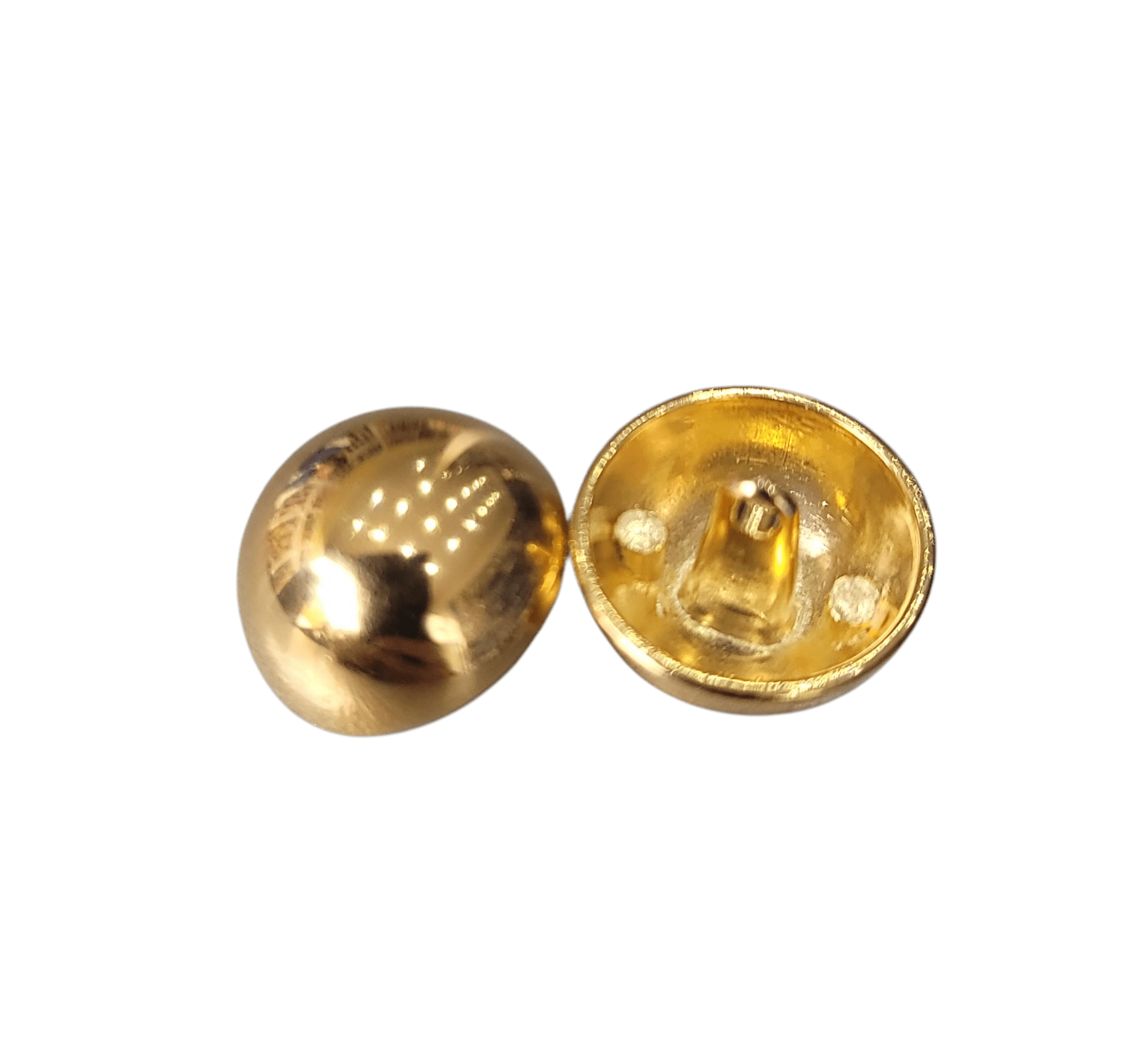 Gold Round Shank Button - Galedi Pins