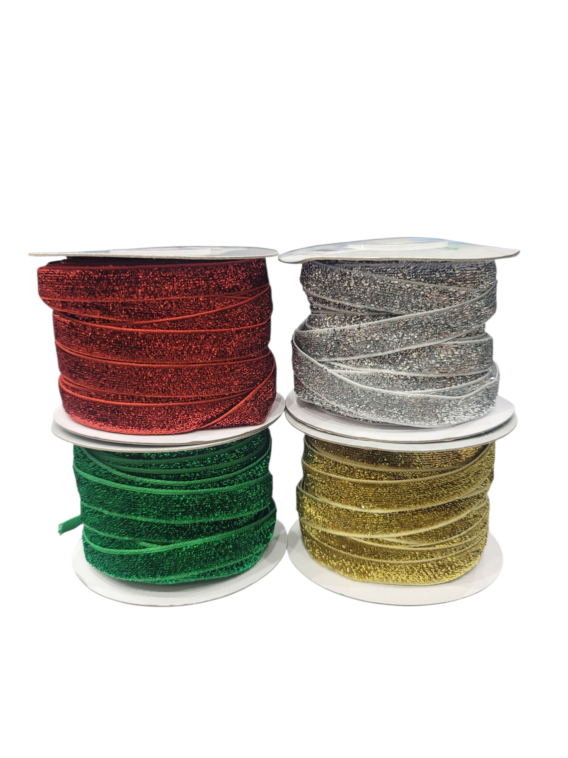 Trimits Glitter Velvet Ribbon – 10mm Christmas Decoration