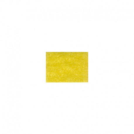 Yellow polyamide hook and loop fastener tape, 20mm wide.