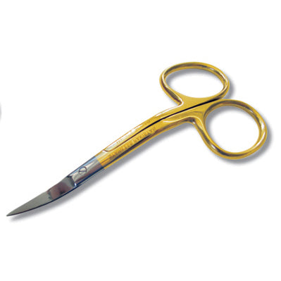 Madeira Precision Cut Double Curved Embroidery Scissors – Gold Plated, 9cm