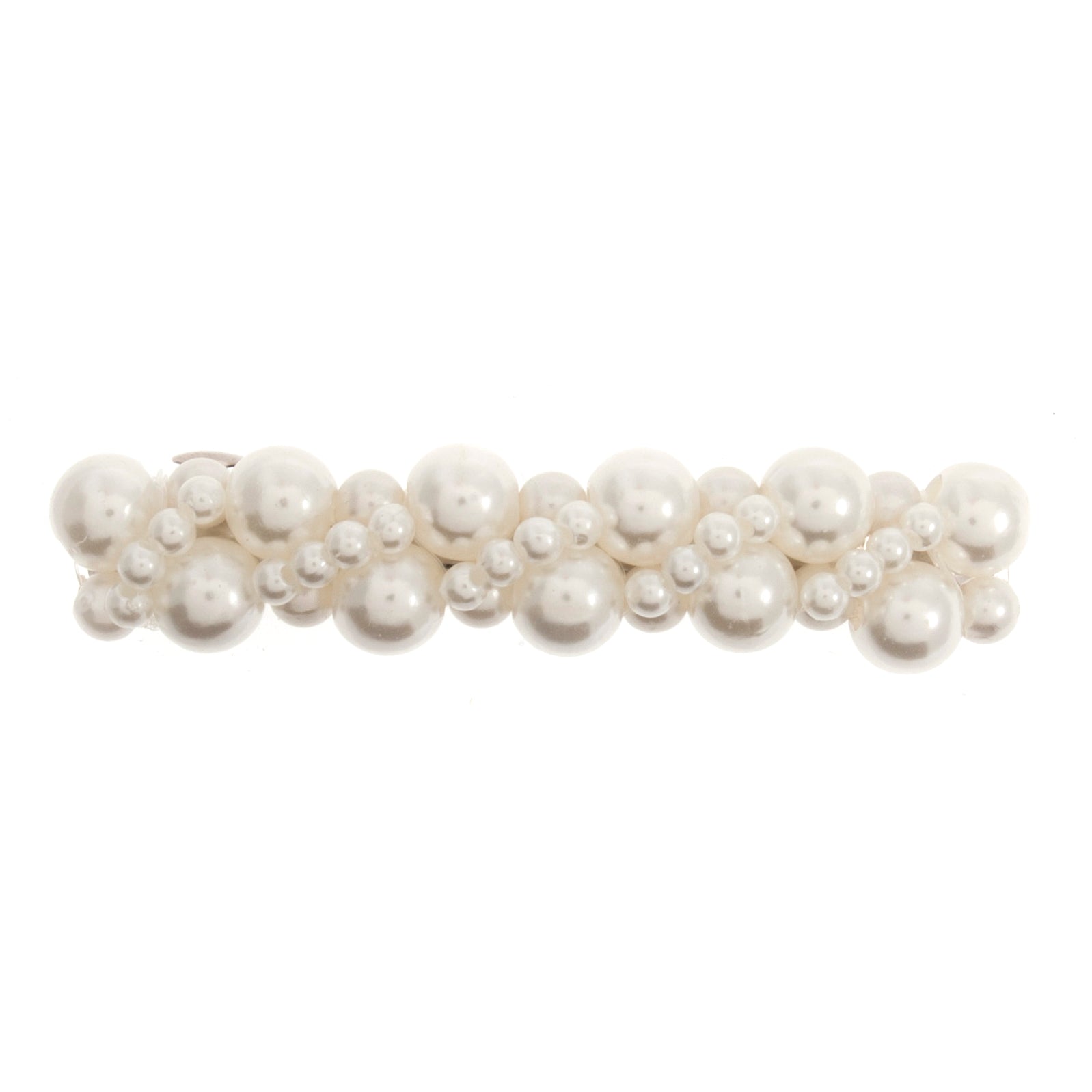 Hair Spring Clip: Mixed Bead: 1.7 x 8.2cm: Pack of 1