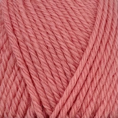 Close-up of Stylecraft Naturals Pure Wool DK yarn in Blush, showing its twisted 100% wool texture.