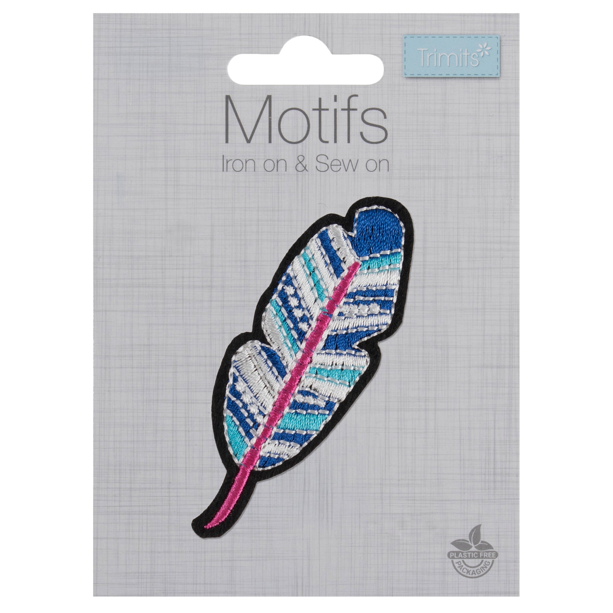 Iron on Patch Applique - Feather