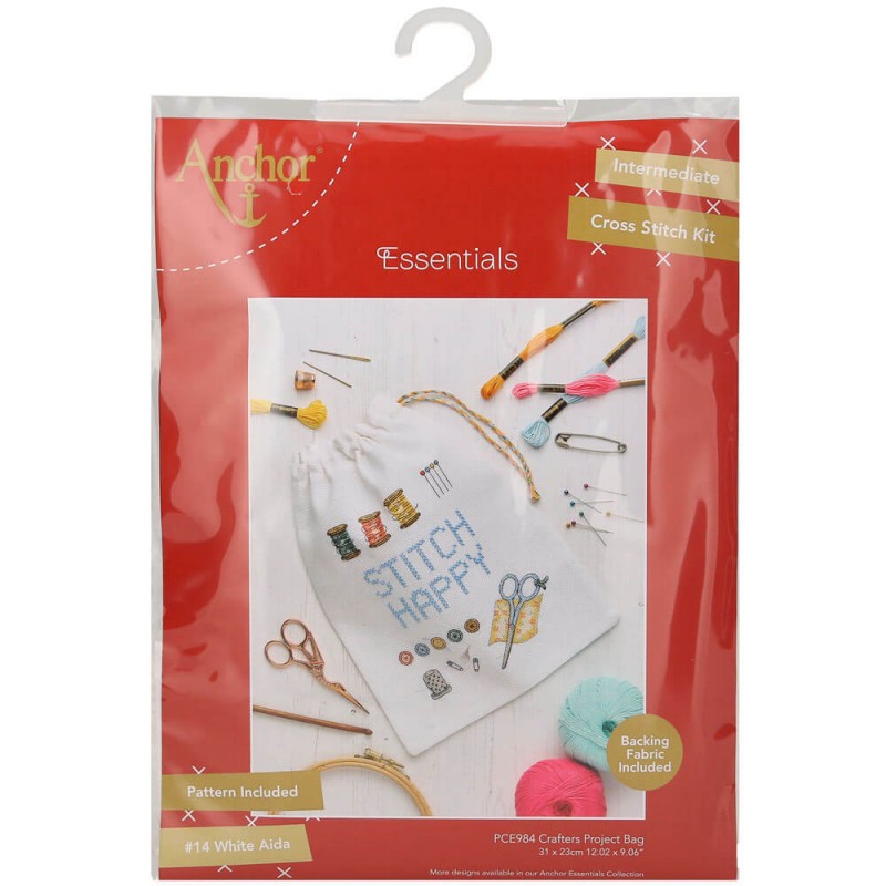 Intermediate Cross Stitch Kit - Crafters Project Bag