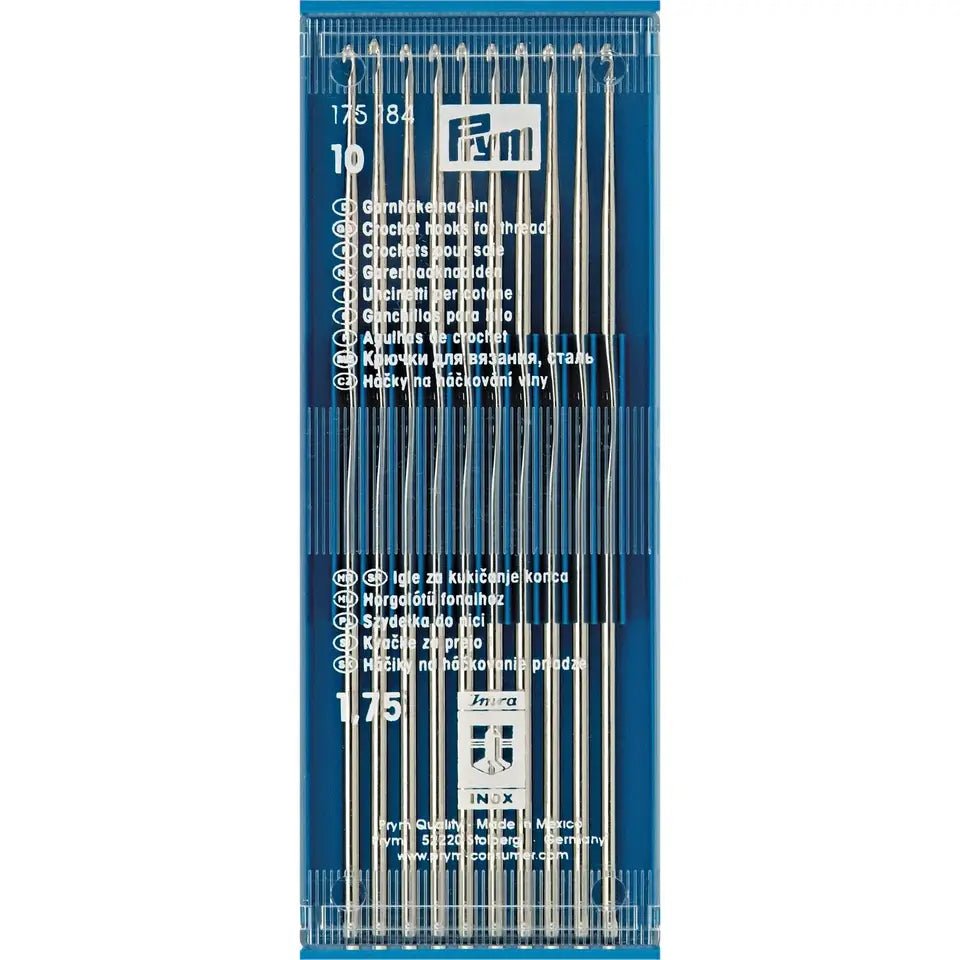 Crochet hook without cap, 1.75mm, silver - coloured - Galedi Pins