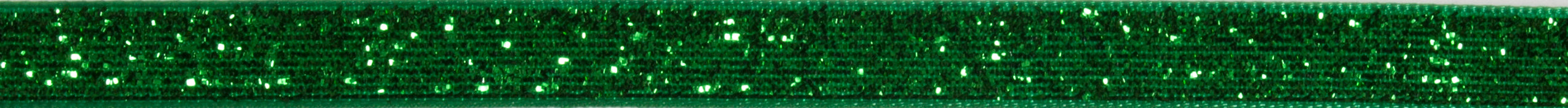 Green glitter velvet ribbon with a textured surface.