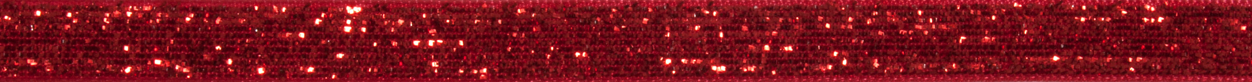 Red glitter velvet ribbon with a textured surface.