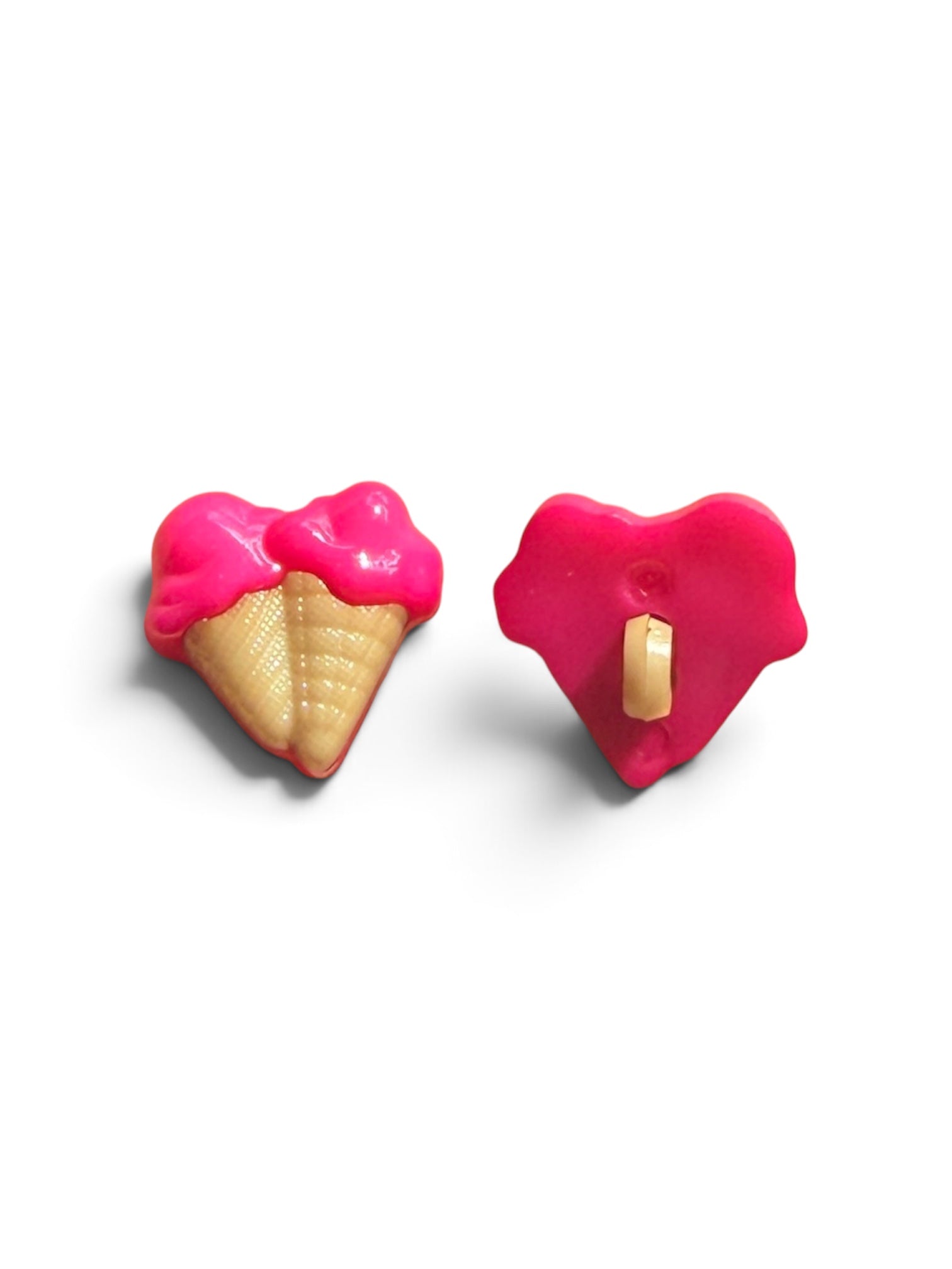 15mm Ice-Cream Cone Resin Buttons, Sewing Fasteners