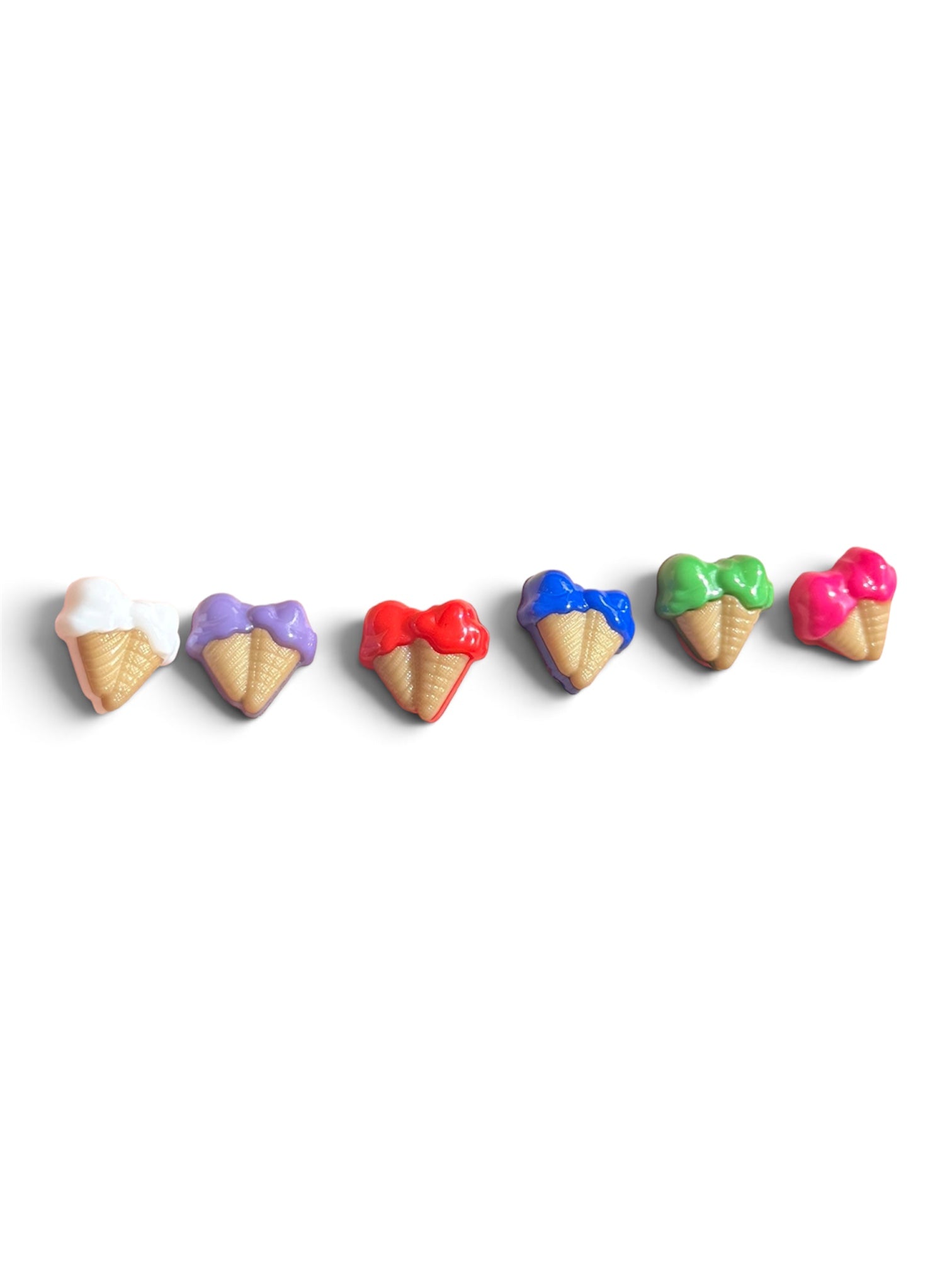 15mm Ice-Cream Cone Resin Buttons, Sewing Fasteners