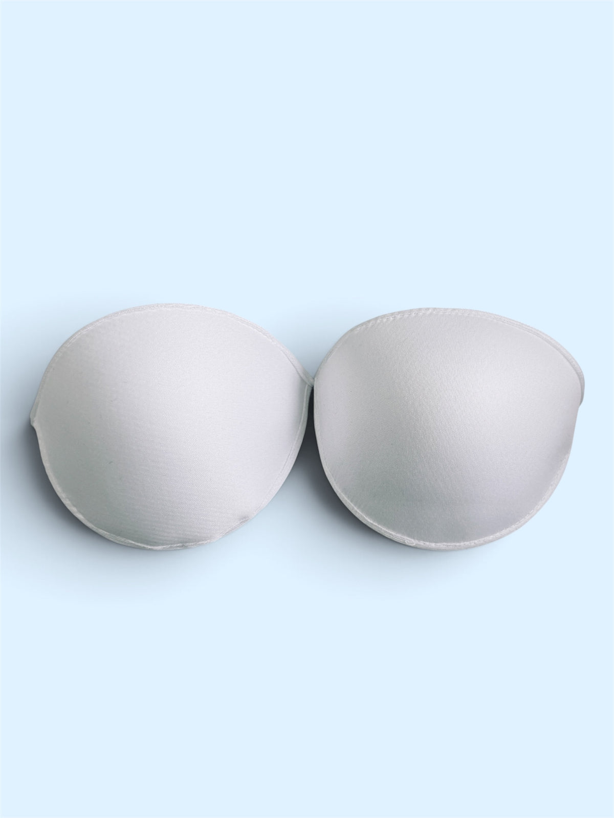 Pair of white Prym bra cups for corsetry and handmade lingerie.