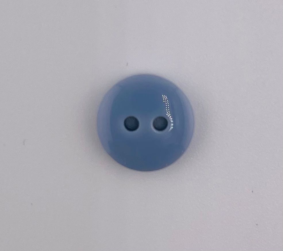 Polyester, 2-hole, Shiny Button 10mm