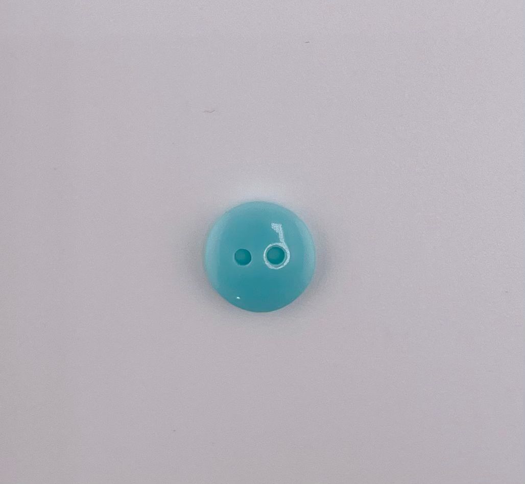 Polyester, 2-hole, Shiny Button 10mm