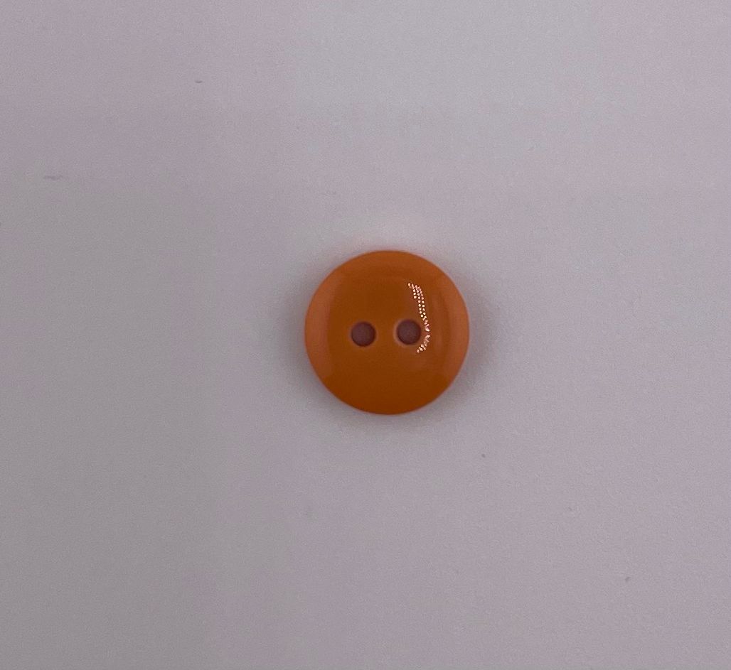 Polyester, 2-hole, Shiny Button 10mm