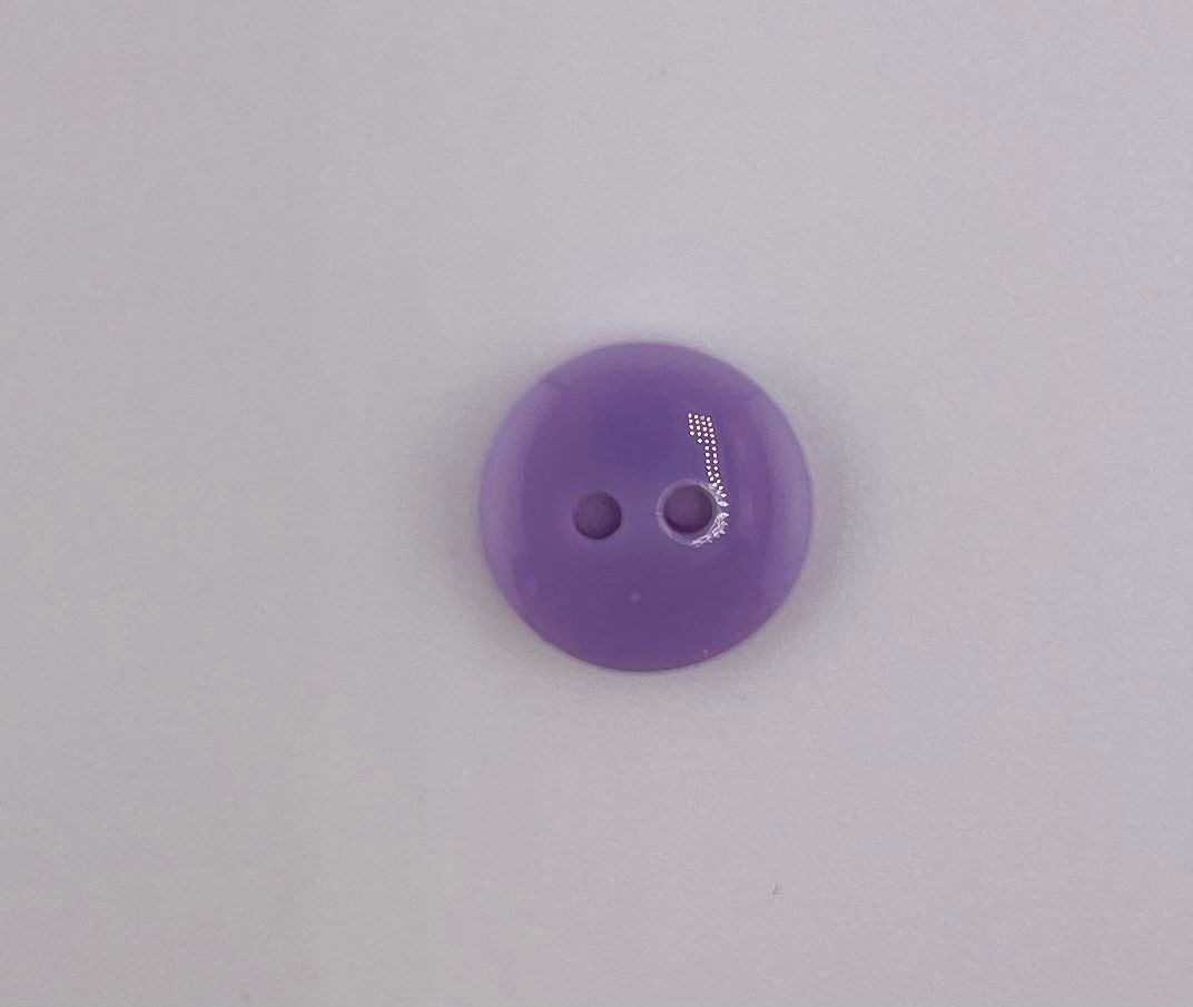 Polyester, 2-hole, Shiny Button 10mm