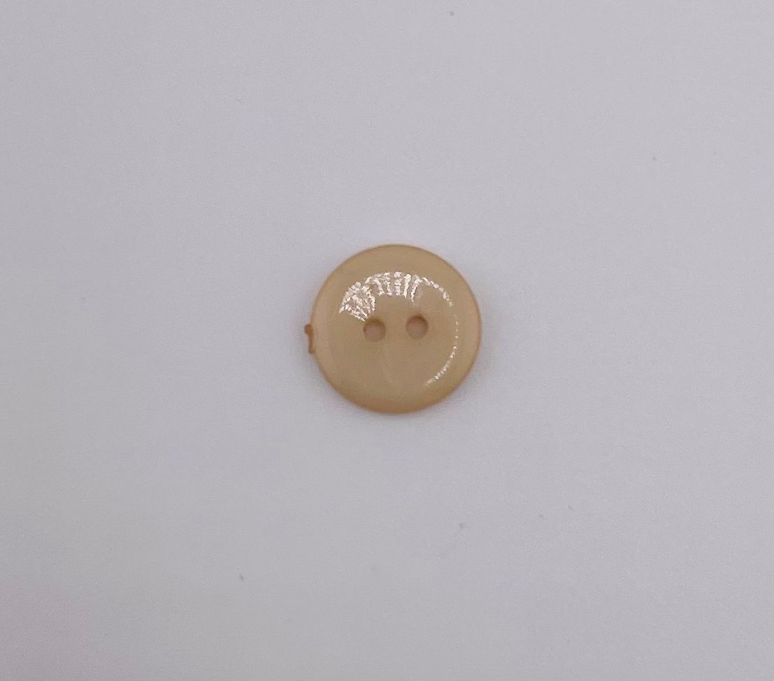 Polyester, 2-hole, Shiny Button 10mm