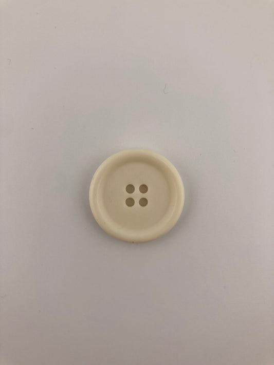 Cream Button, 32mm 4-holes