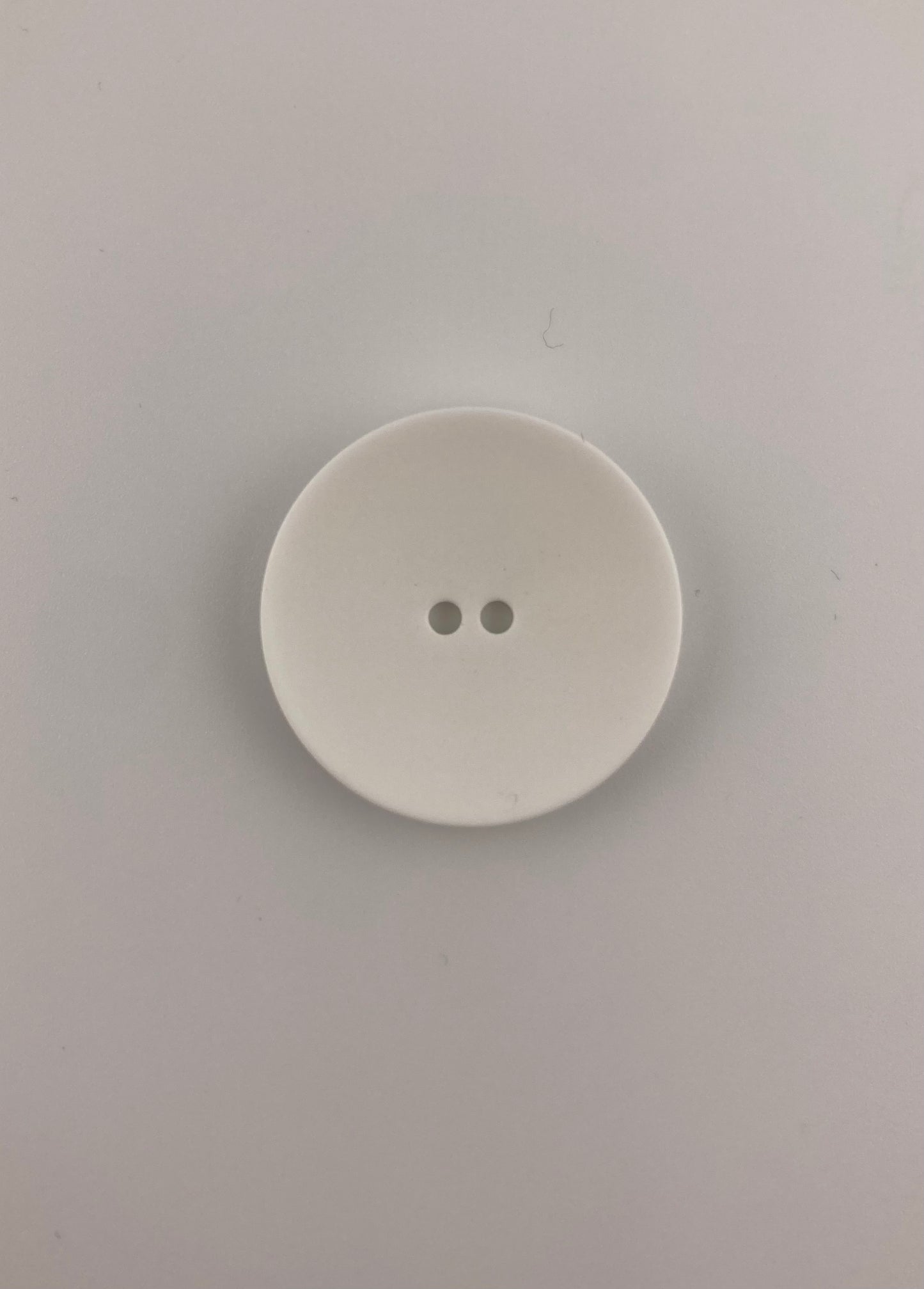 White Button, 34mm, 2-holes