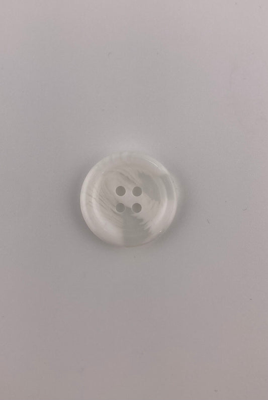 White/Transparent Button, 23mm, 4-holes