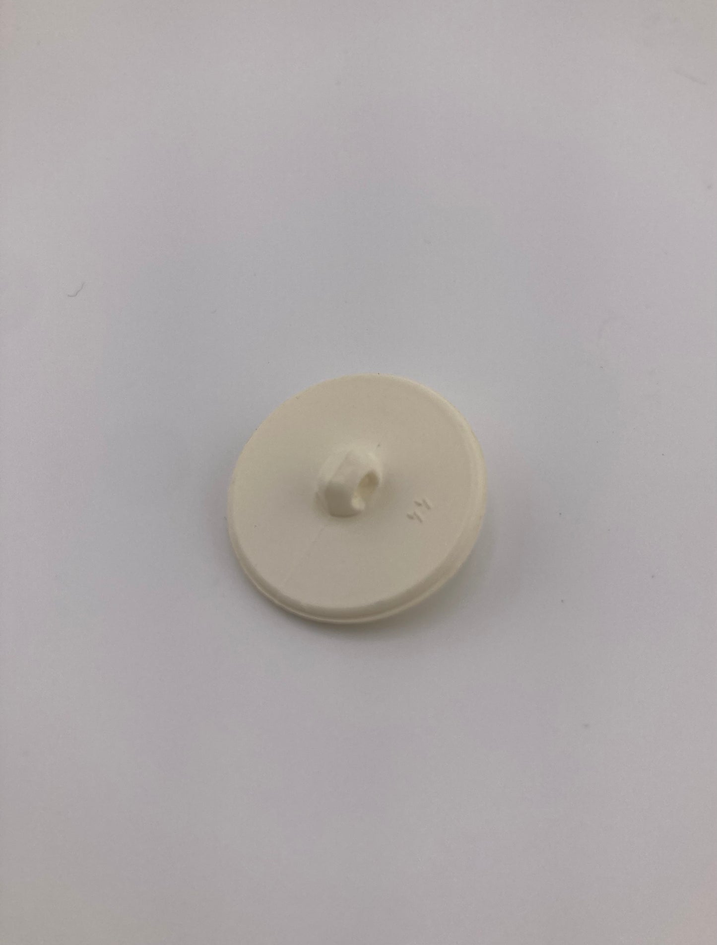 Shiny Ivory Button, 30mm, 1-hole at back