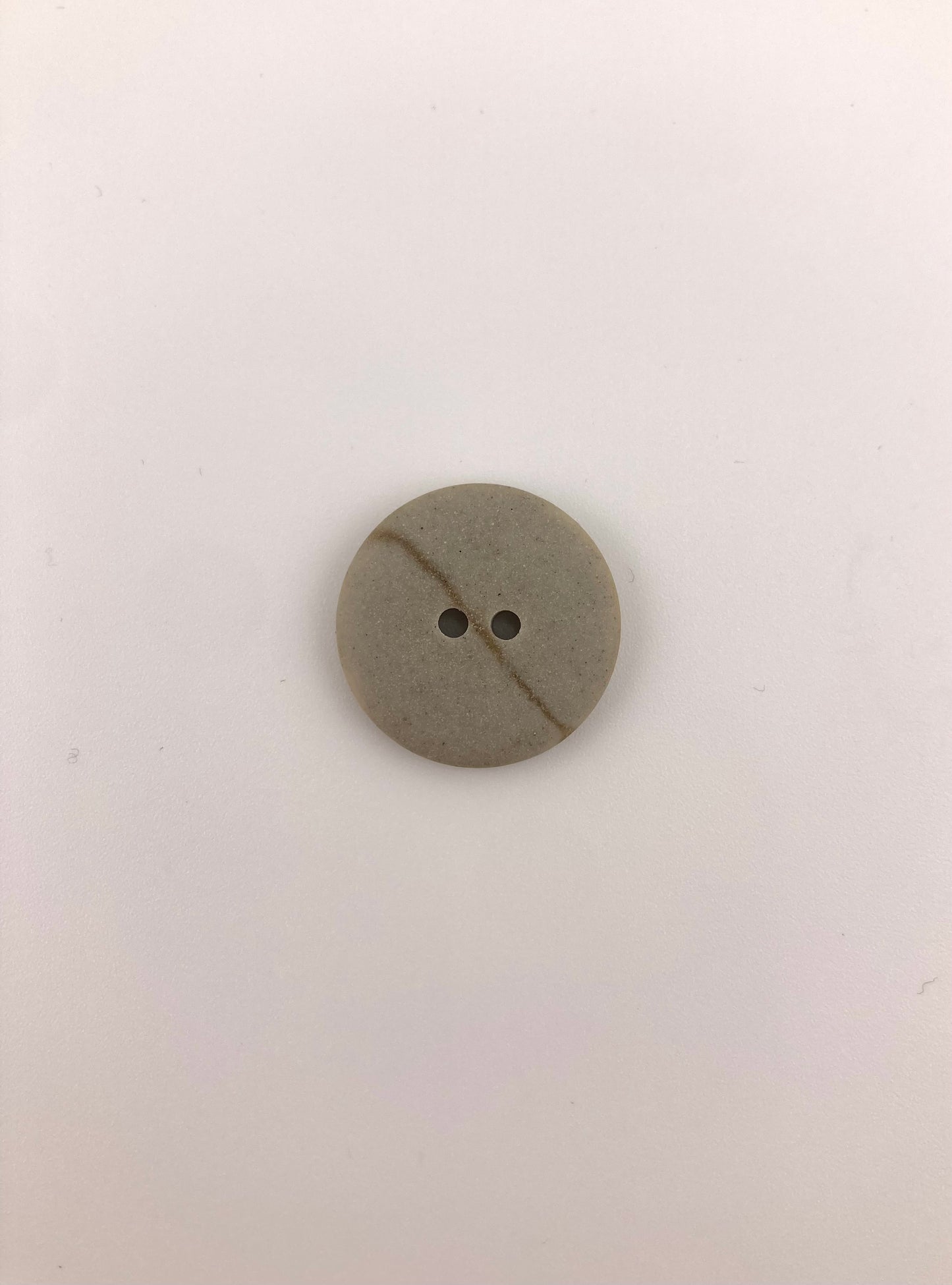 Stone Grey Button, 24mm, 2-holes