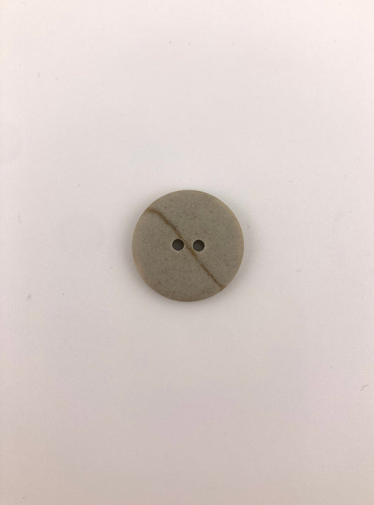 Stone Grey Button, 24mm, 2-holes