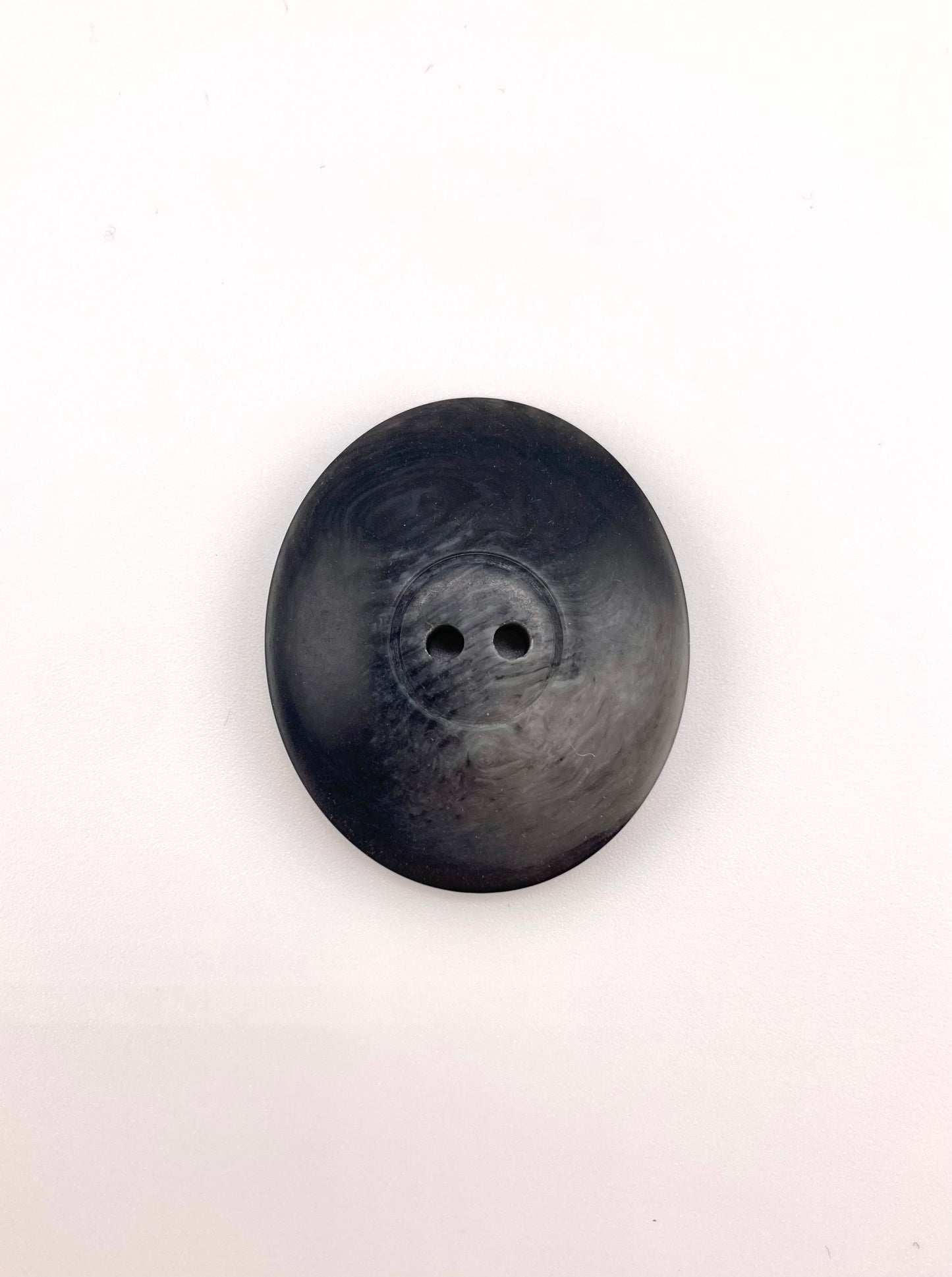 Black/Grey Marble Effect Button, 34mm x 40mm, 2- holes