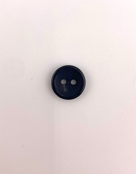 Black Button, 14mm, 2-holes