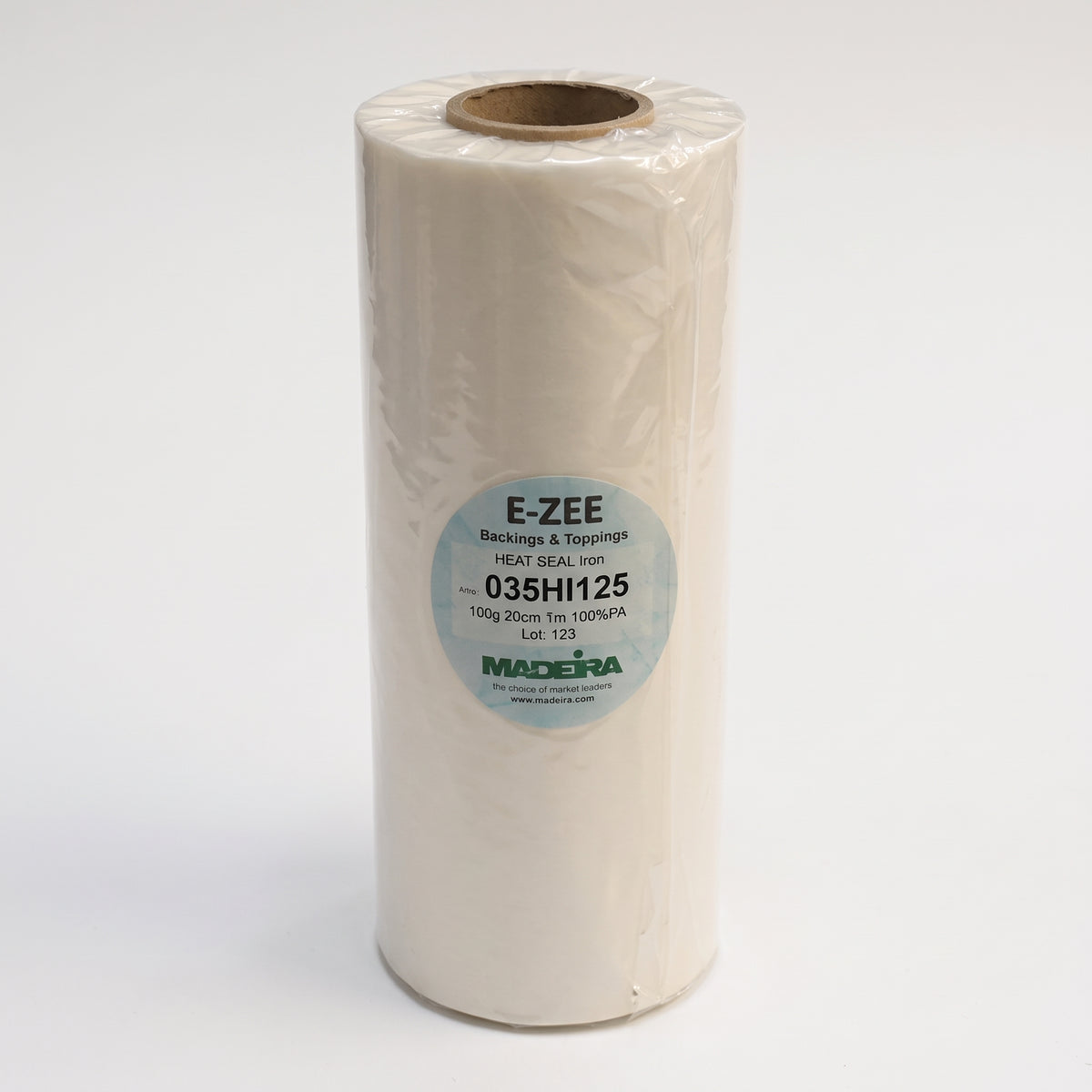 Roll of Madeira E-ZEE Heat Seal Iron-on film for embroidery patches, 20cm x 1m.