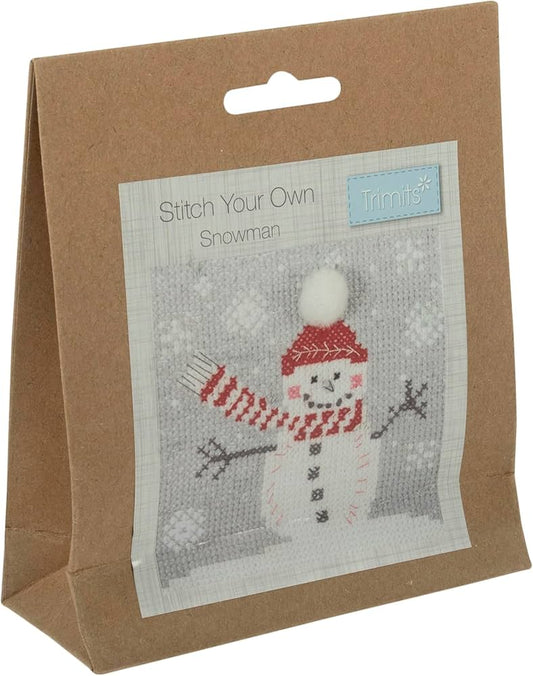 Mini Cross Stitch Kit (Snowman)